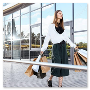 Borse eleganti in boutique