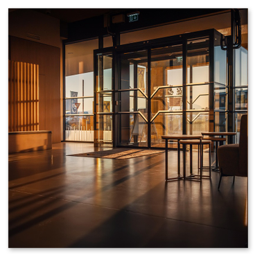 Accesso facilitato con porta scorrevole